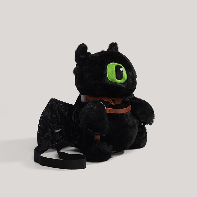 2025 Designer's New Women's Bear Plush Bag Cute Toothless Doll Backpack Gift Fashion for Girls