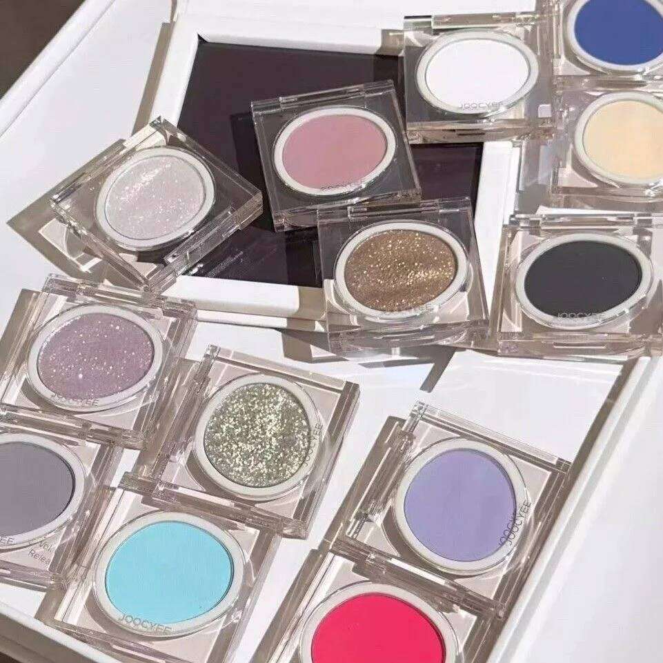 Joocyee Single Colour Eyeshadow Matte Glossy Highlighter Blue Highlight Blush Palette Iluminadoras Glitter Powder X250721