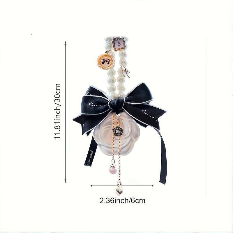 Beautiful Premium Internet Celebrity Fragrant Stone Mountain Camellia Aromatherapy Car Pendant Car accessories
