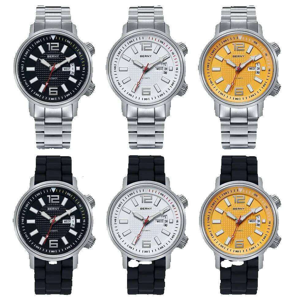 Miyota 8205 20Atm Diver Automatic Mechanical Men Sport Luminous Sapphire Waterproof Wristwatch Swimming Self Winding Watch