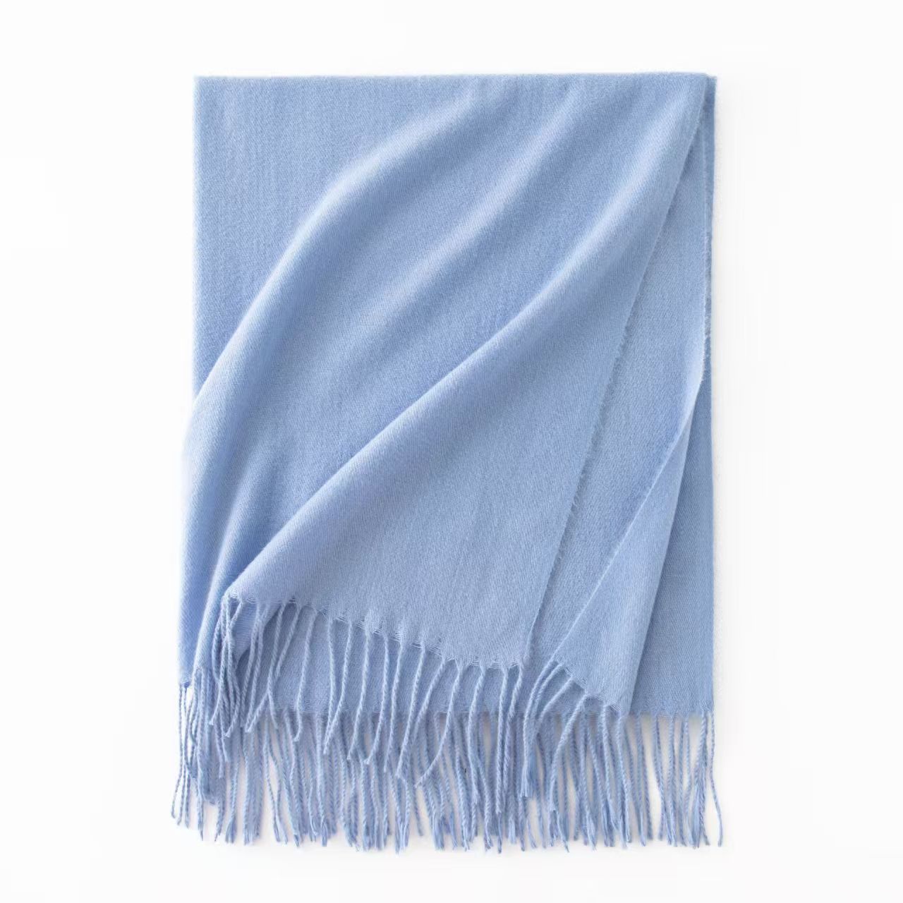 T1275 cashmere feel solid color scarf female cashmere spring atmosphere Korean style all-match medium and long shawl neck scarf