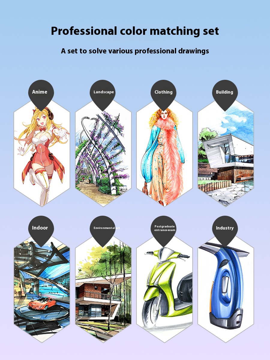 Shupuflecalee 1st Generation Markers Set - Skin Color Markers