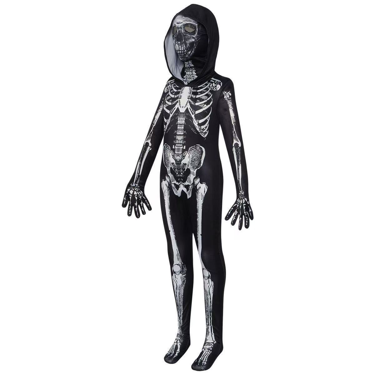 10ft Halloween Inflatables Outdoor Decorations Giant Sitting Skeleton Inflatable Decor with Buildin LEDs 240910