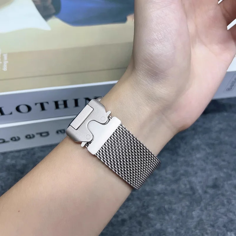Milanese Loop For 49mm Series 10 9 8 7 6 5 4 SE 46mm 42mm 41mm 45mm 44mm 38-40mm Straps Accessories 250711