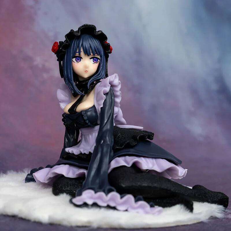 12cm My Dress-Up Darling Anime Action Figure - Black Maid Outfit Kitagawa Marin Shizuku Kuroe Figurine Collection Model Toy Gift