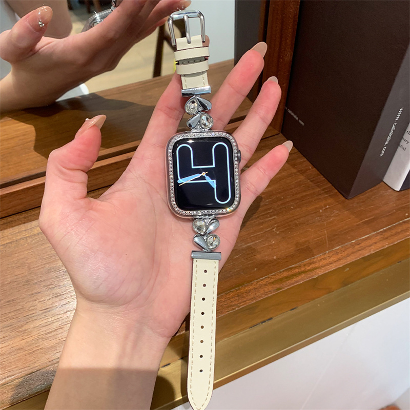 Fashion Designer Diamond Leather Straps for Apple Watch Band 46mm 38mm 40mm 44mm 49mm 45mm 42mm Bracelet Bands Watchband iWatch Series 10 9 8 7 6 5 4 