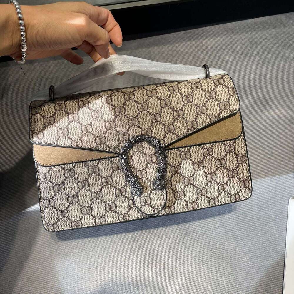 Fashion Dionysus Old Flower Chain Shoulder 2024 New Fashion Versatile Underarm Patchwork Color Block Crossbody Bag