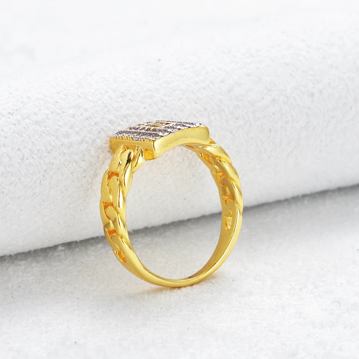 Monaco Shiny Ice Cuba 5A Zircon Ring for Men and Women Hip Hop Rock Fashion Rock 250717