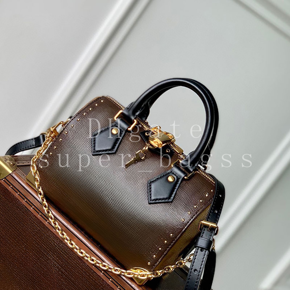 Mirror quality Handbag East West Chain Bag Luxury Designer Bag 20.5CM Shoulder Bag Coated canvas genuine leather Crossbody bag with Box LS01C5