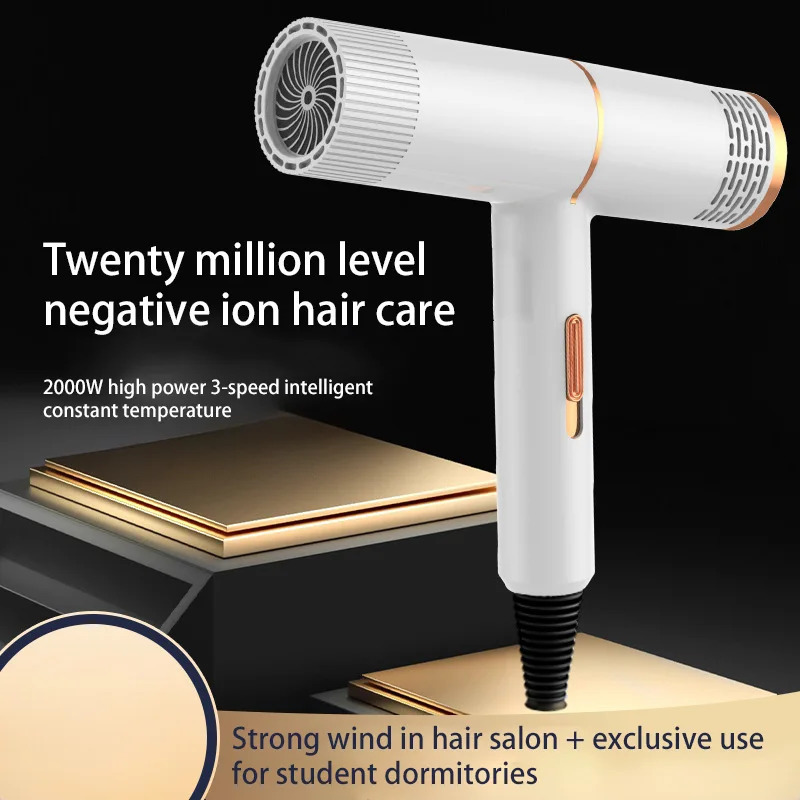 2025 Professional Hair Dryer Negative Ionic Blower High-speed Electricturbine Drier Constant Temperature Quickdrying Hair Tool 250717