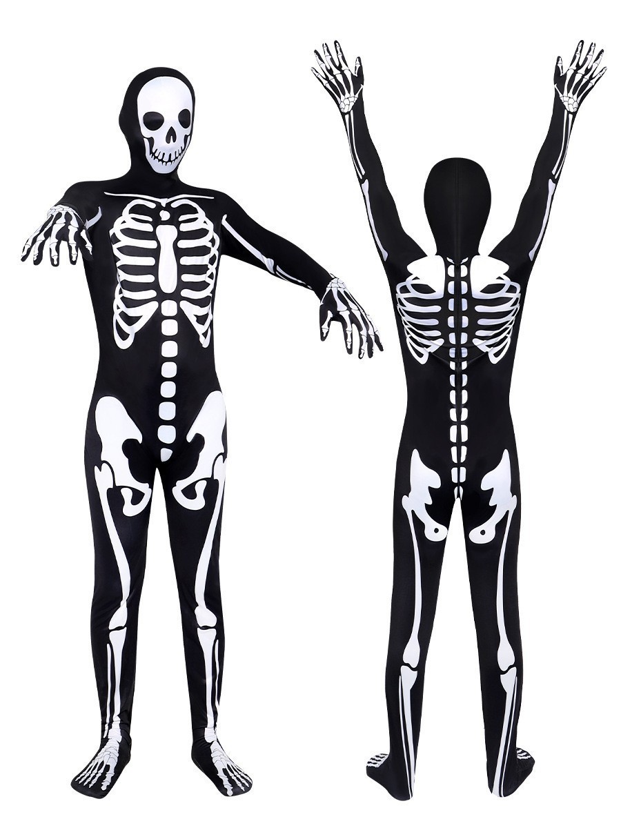10ft Halloween Inflatables Outdoor Decorations Giant Sitting Skeleton Inflatable Decor with Buildin LEDs 240910
