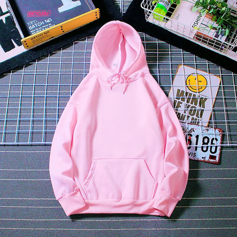 Sports Hoodie 2023 Spring and Autumn Mens Womens Casual Hooded Pullover Sweatshirt Pure Color Top 250707