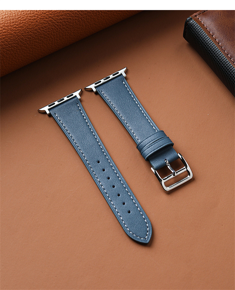 Luxury Leather Watch Bands for apple watch strap 49mm 44mm 45mm 42mm 38mm 40mm 41mm Woman Man bracelet iWatch series 10 9 8 7 6 5 4 3 ultra 2 1 Se Wri