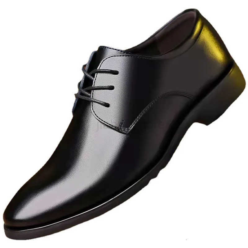 Spring and Autumn British Casual Business Formal Leather Shoes Men Shoes Heightening Single Shoes Casual Shoes Suit M250721 - view 7
