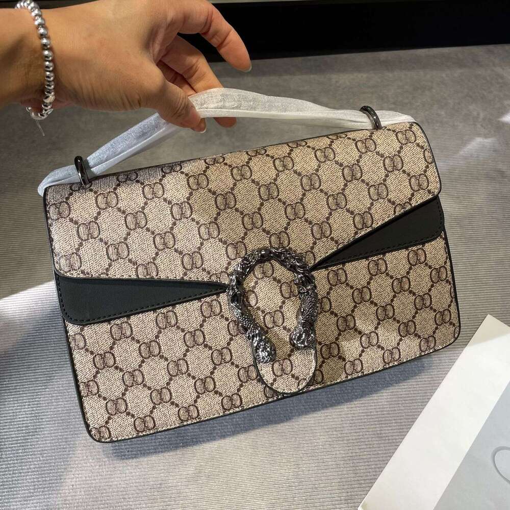 Fashion Dionysus Old Flower Chain Shoulder 2024 New Fashion Versatile Underarm Patchwork Color Block Crossbody Bag