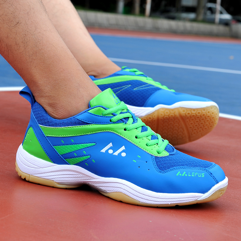 Professional-level badminton shoes for men and women; tennis shoes with breathable, anti-slip, wear-resistant, shock-absorbing training shoes.