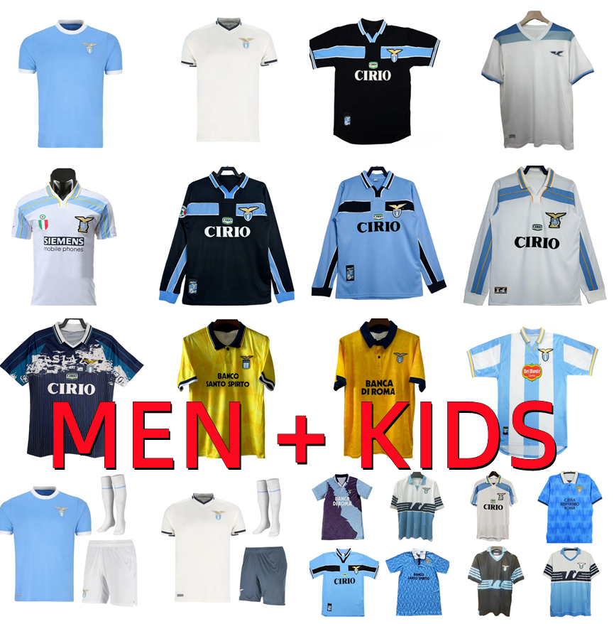 25 26 Lazio Soccer Jerseys 2025 2026 GASCOIGNE NEDVED SIMEONE GUENDOUZI PEDRO ROMAGNOLI football shirt LUIS ALBERTO IMMOBILE maglia da calcio Men kids kits