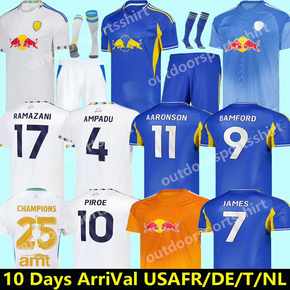 25 26 Leeds Unitedd fans player AMPADU Llorente leeds football shirt 2025 Soccer Jerseys STRUIJK RODON ROTHWELL BAMFORD PIROE AARONSON MATEO JOSEPH Uniforms Kids