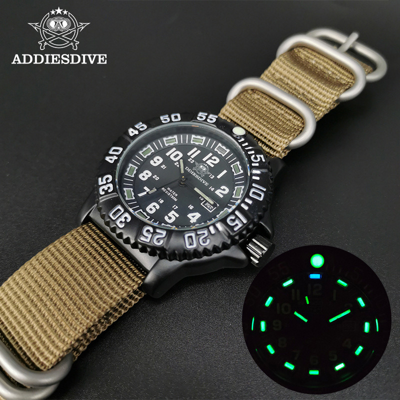 Addies Military Watch Special Forces Outdoor Sports Luminous Classic SEAL Army Wristwatch Man Quartz Watches For Men Waterproof