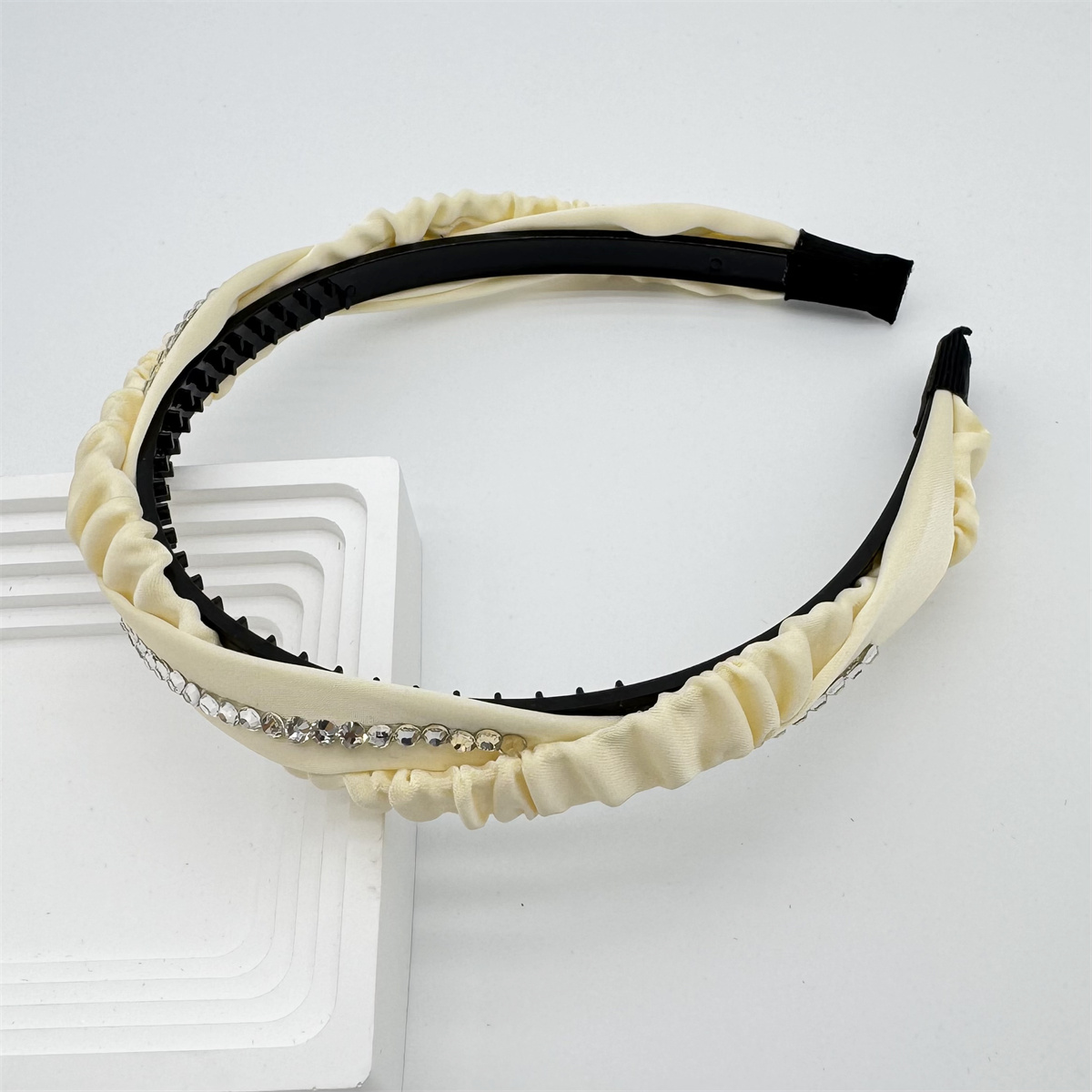 New pleated simple senior retro hair bands female hair accessories temperament knot pleated headband high skull top hair accessories hair bands