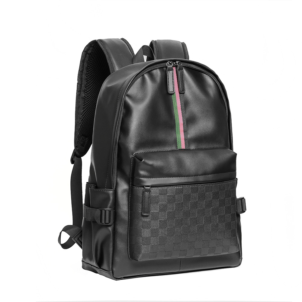 free shipping Black Mens Backpacks Luxury Students School Bag Luxury Laptop Bags Leather String Backpack Business Travel Back Bags