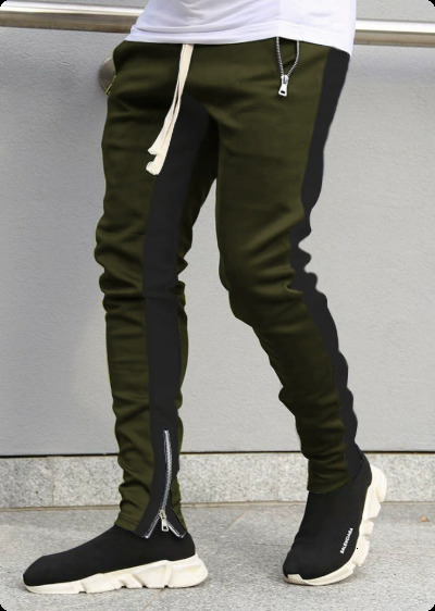 Casual Pants Men Hip Hop Skinny Trousers Track Bottom Sweatpants Streetwear Man Pant Side Stripe Fashion Mens Joggers Pants LJ201217