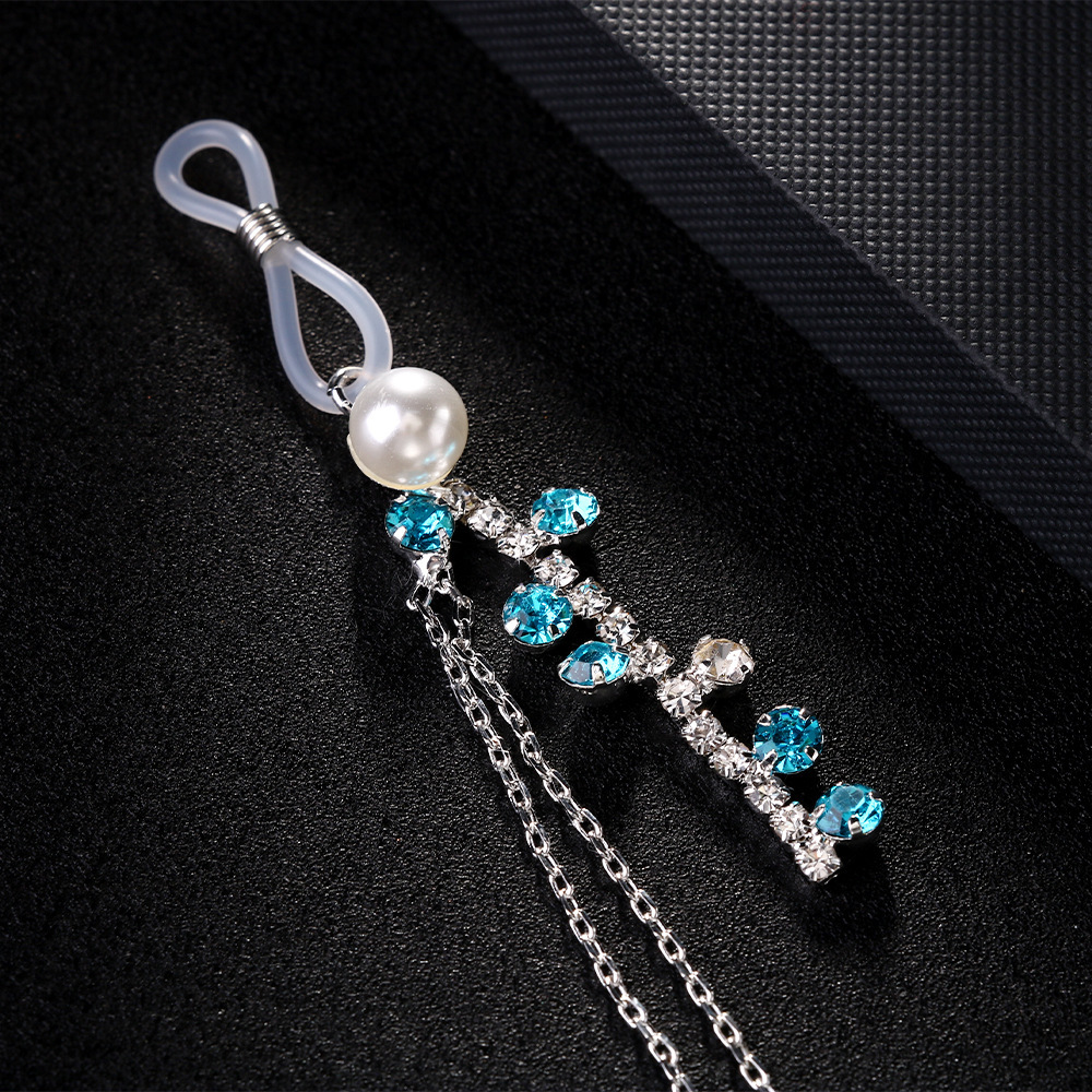 New Arrival Pearl Nipple Chain Minimalist Blue VVS Moissanite Iced out Tassel Sexy Body Chain for Women Club Body Chain