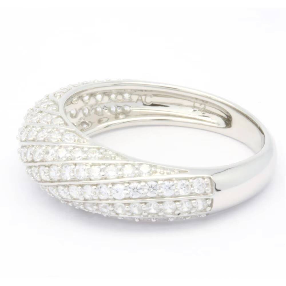 Hot Selling Design Women Elegant Custom Fashion Jewelry Top Quality Silver 14K 18K Moissanite Diamond Ring