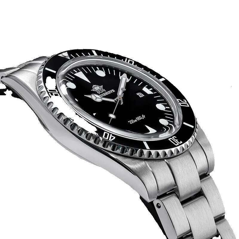 ADDIESDIVE Men's Analog Bgw9 Luminous Ceramic Bezel Bubble Mirror Glass Diver's Watch 200M Quartz Watches Ad2068