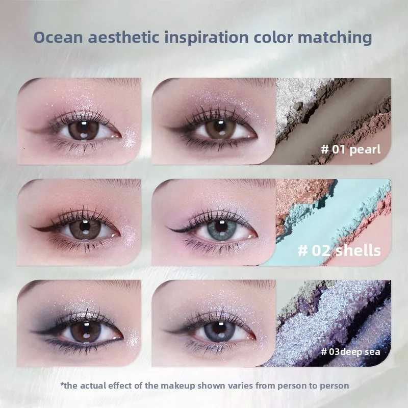 Shell Pearl Collection Matte Pearl Six Color Eyeshadow Palette Metallic High-Pigment Eye Makeup With A Long-Wearing S250721