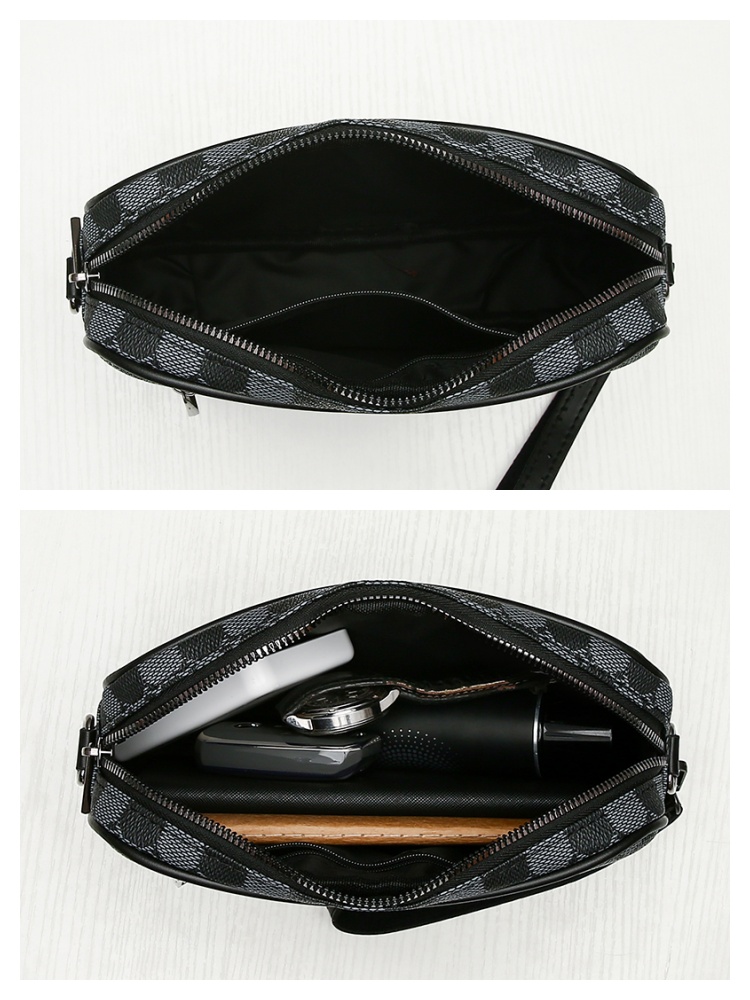 Fashionable Men's Printed Handbag Card Bag Luxury Designer Multifunctional Shoulder Luxury Bag Bag Mobile Phone Bag Men's Handbag Essential 