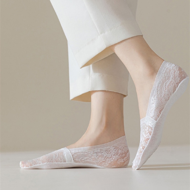 Pack of 6 No Show Big Head Jacquard Socks Business and Casual Women's Wear Heels quantity Socks quality