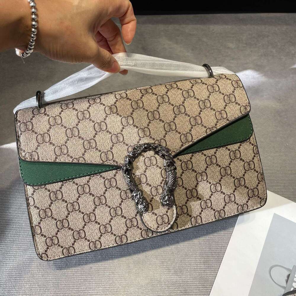 Fashion Dionysus Old Flower Chain Shoulder 2024 New Fashion Versatile Underarm Patchwork Color Block Crossbody Bag