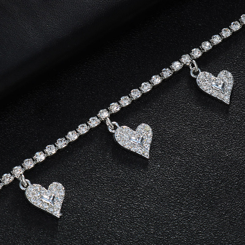 Bestseller Waist Accessories Women's Stylish Minimalist Heart Shaped Iced out Moissanite Diamond Waist Chain