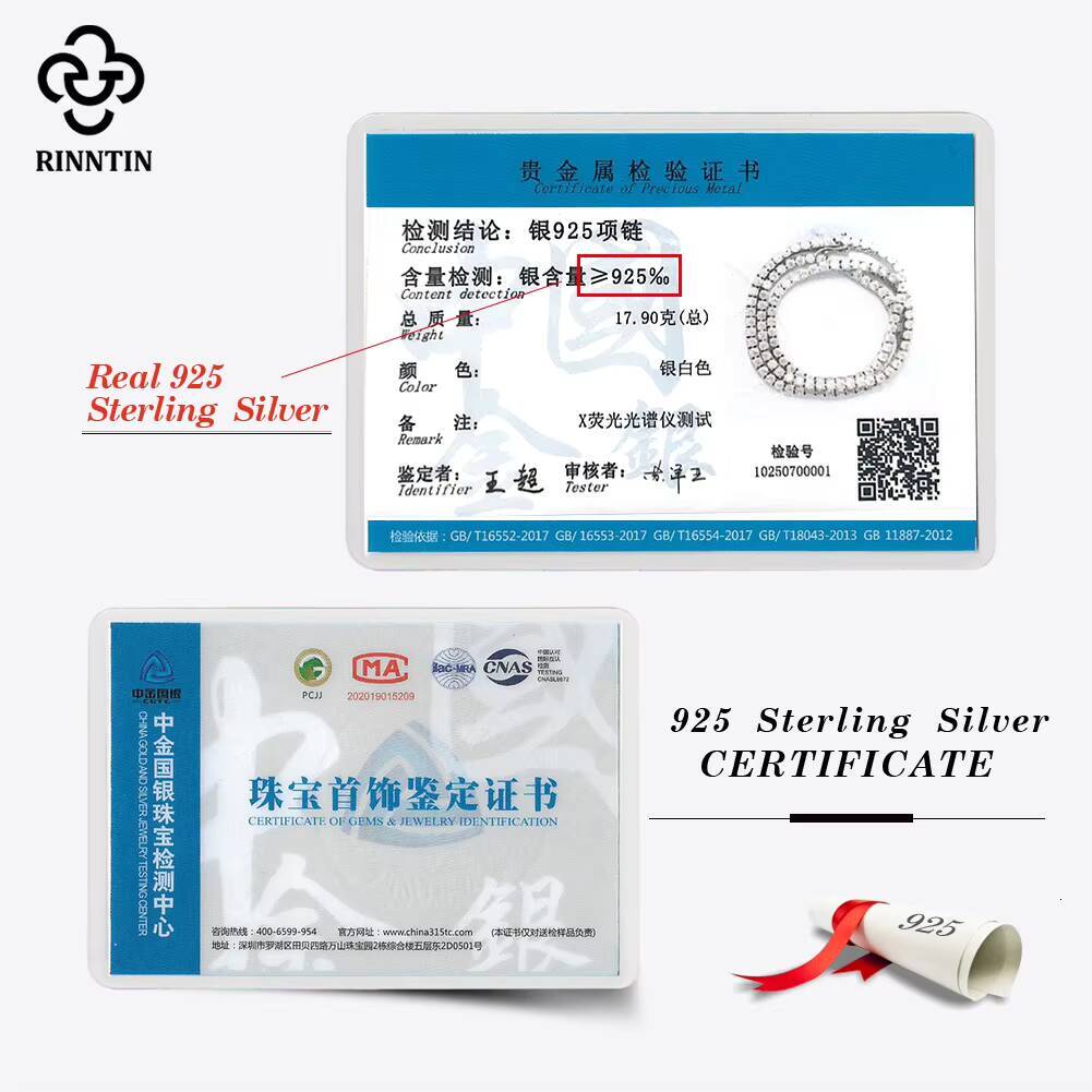 BMON01 Wholesale D Color VVS Moissanite Tennis Necklace Chain Iced Out 2MM 3MM 4MM 925 Silver Tennis Necklace Fine Jewelry