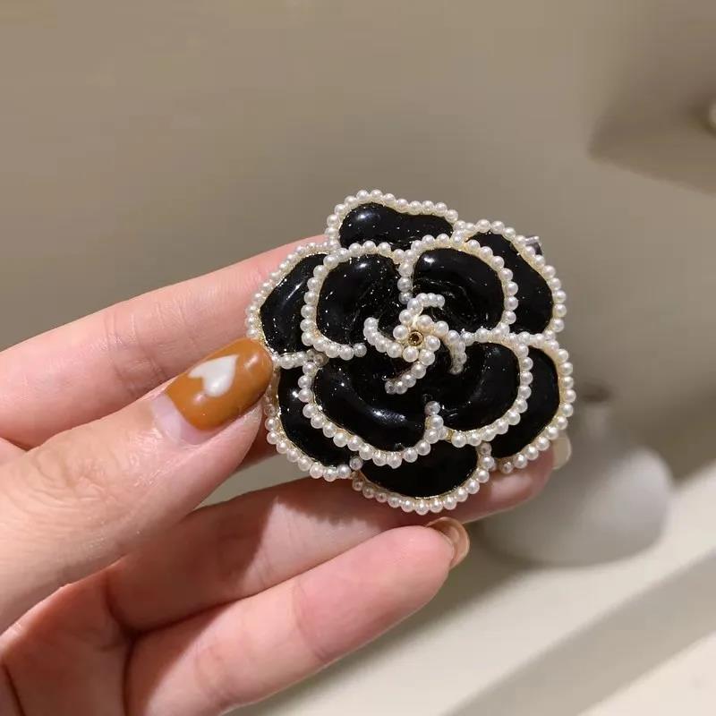 free shipping for woman Simulated pearl rose brooch Enamel brooch for women's wedding dress