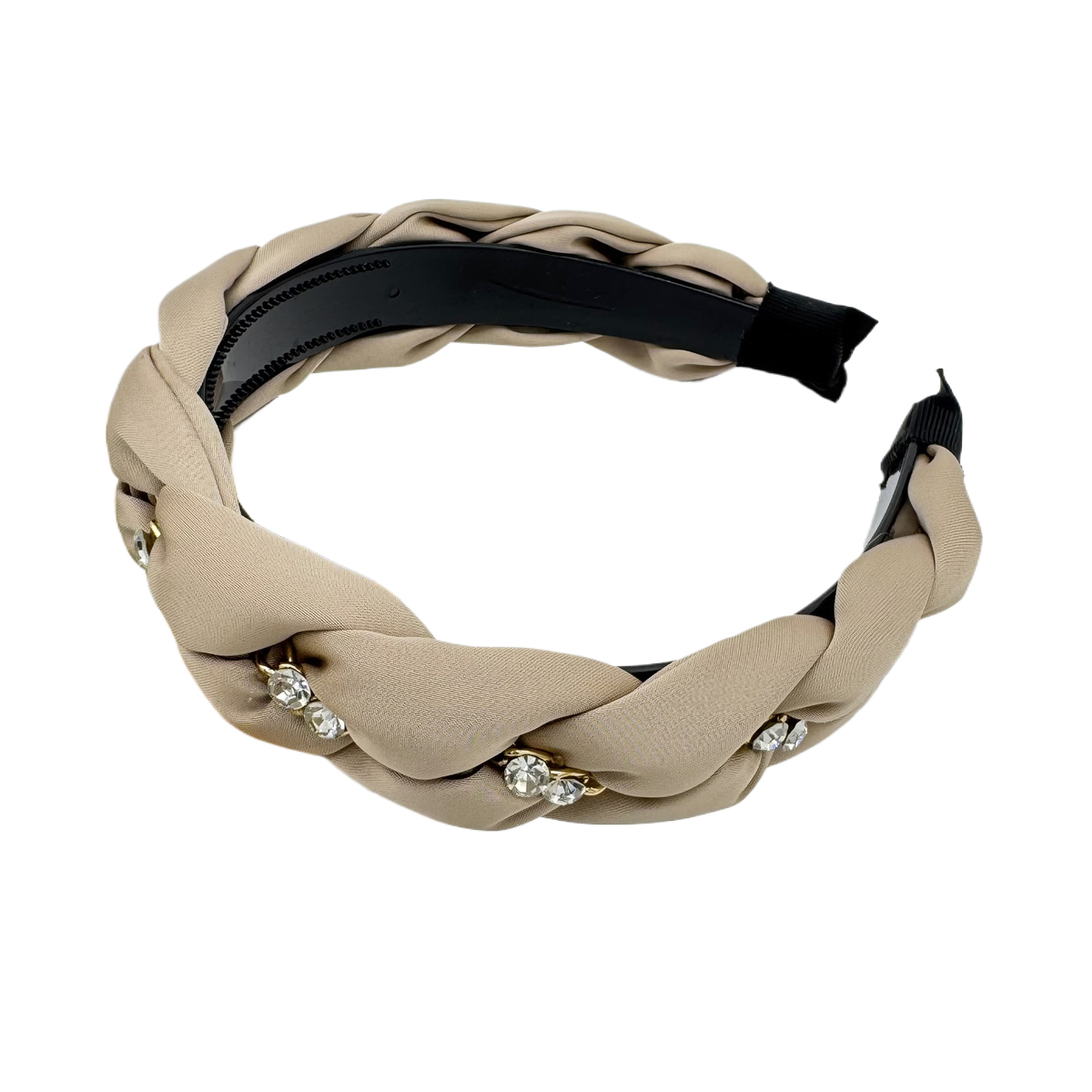 New diamond simple twist braid hair band female temperament ageing with teeth hairpin headband female