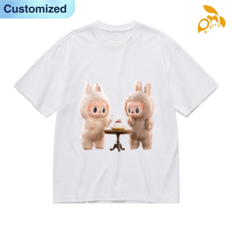 Free Shipping Designer Oversize LABUBU Men's Women's shirt Short Sleeve Round neck Professional Customized tees outdoor breathable cotton Fr