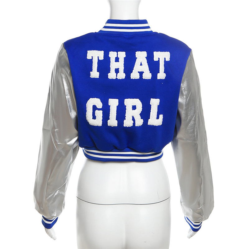 Free shipping designer coat for women Fashionable and minimalist letter printed cardigan with zipper and slim fit jacket