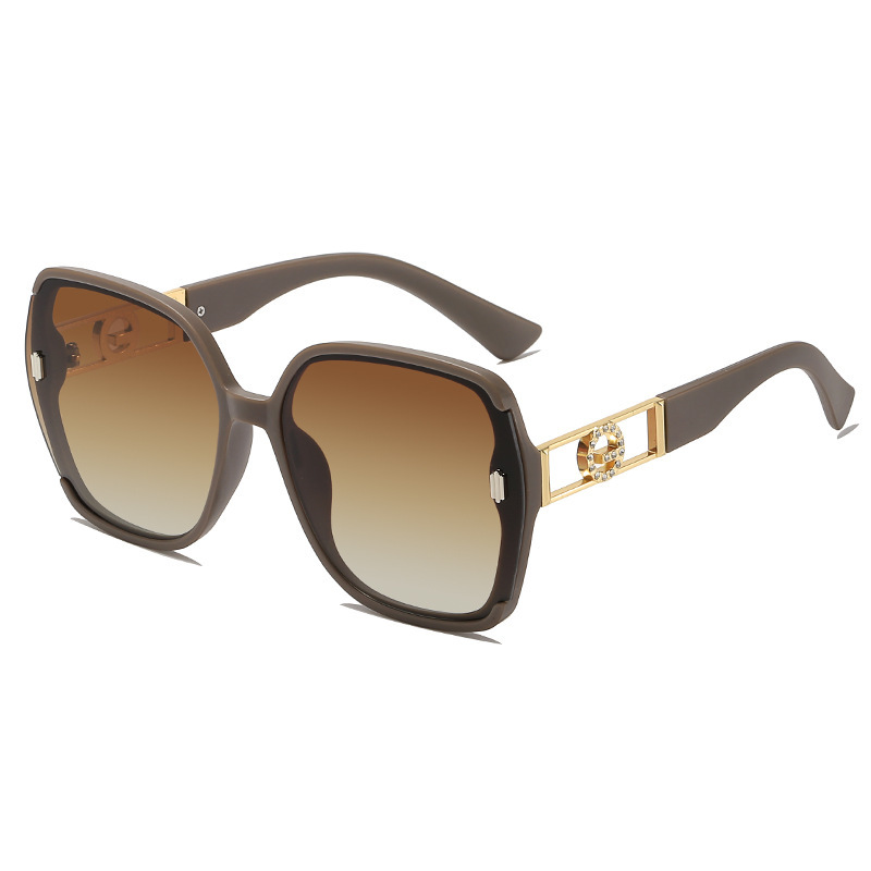 Designer Sunglasses For Women Men Oversize Frame Sunglasses Fashion Classic Sunglasses Luxury Polarized Goggle Pilot PC Frame Oversized UV400 Eyewear 