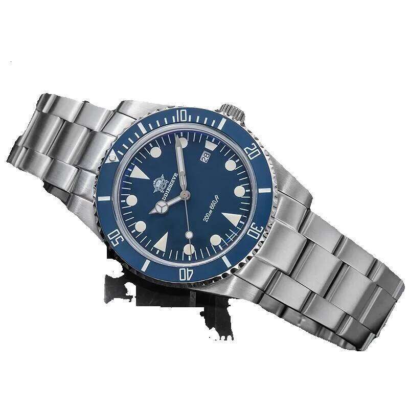 ADDIESDIVE Men's Analog Bgw9 Luminous Ceramic Bezel Bubble Mirror Glass Diver's Watch 200M Quartz Watches Ad2068