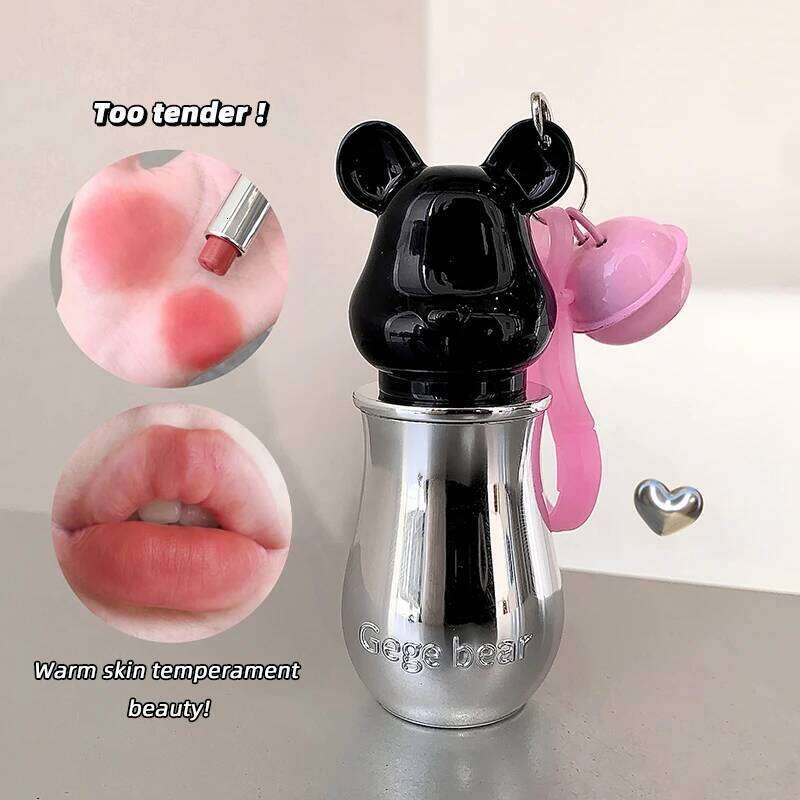 Gege Sweet Veet Lipstick - Ultra Matte Long Lasting, Non-Drying & Transfer Proof, Highly Pigmented (Cute Bear Packaging) X250721