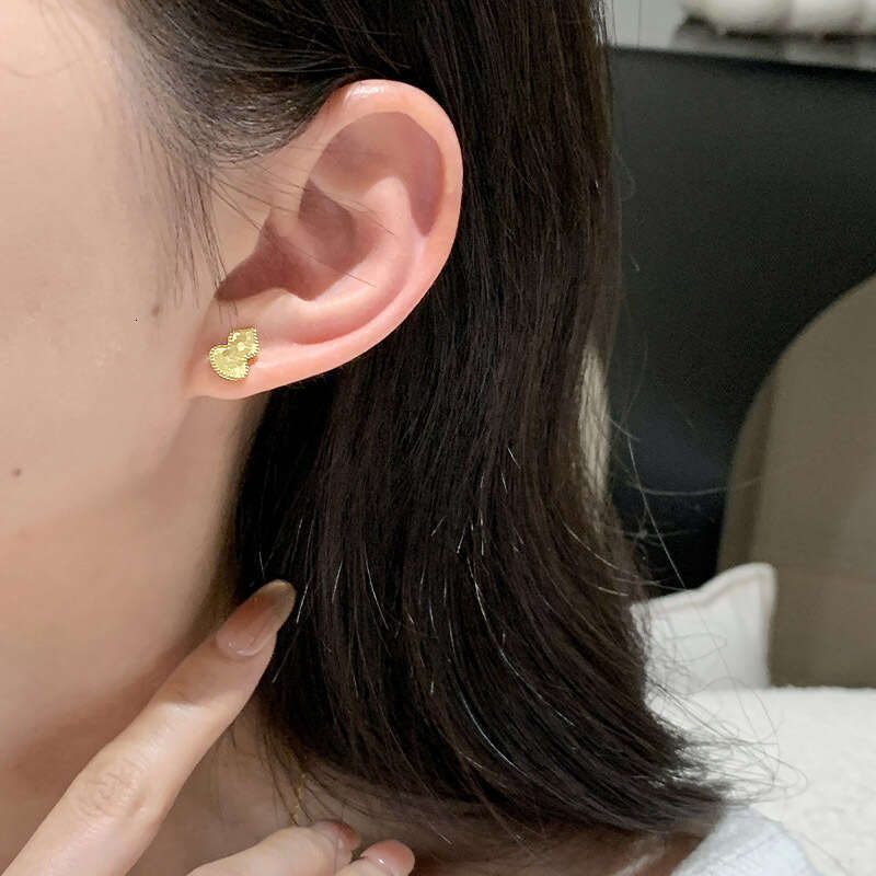 Tiqi Niche Design Crushed Ice Gourd for Women S Pure Sier Fashion Personality Scale Earrings
