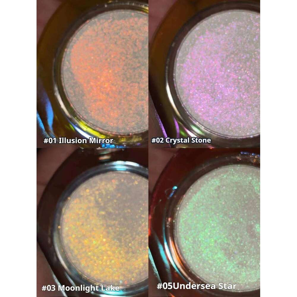 RMT Highlighter Eyeshadow Chameleon Glitter Pigment Dia Chrome Metallic Brightening Face Body Cosmetic Makeup for Women X250721
