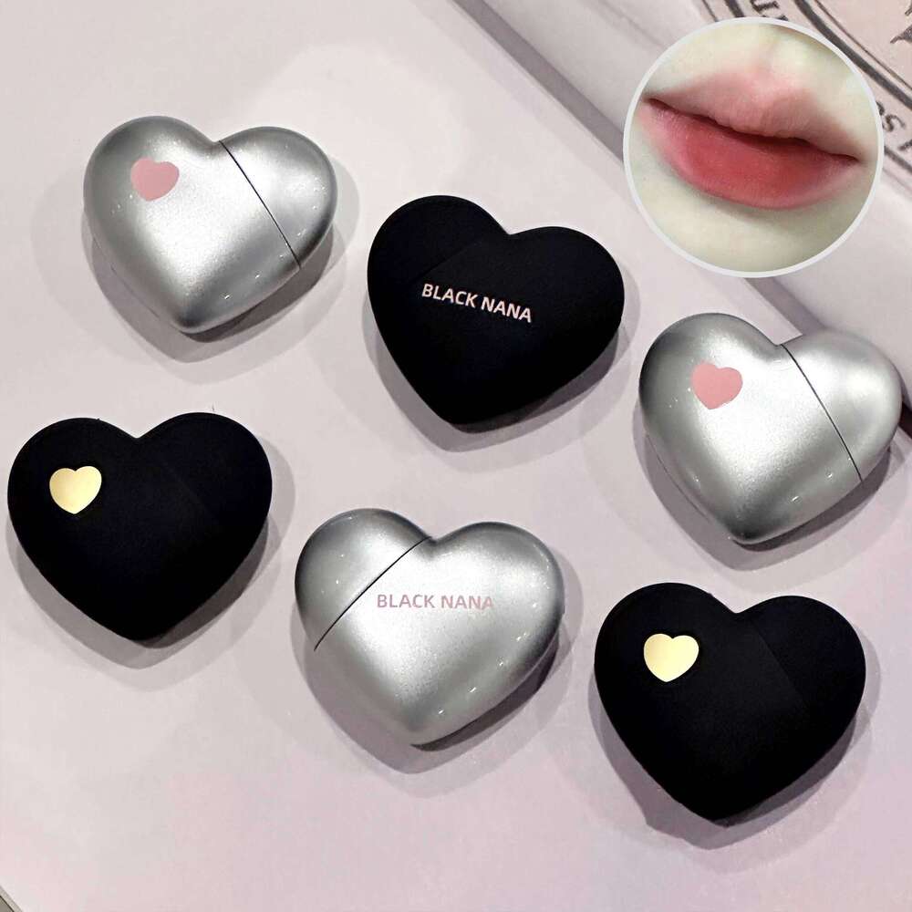 Mini Black Sier Heart Veet Matte Lipstick d Gloss Nude Waterproof Lasting Lip Tint Cosmetic Makeup X250721