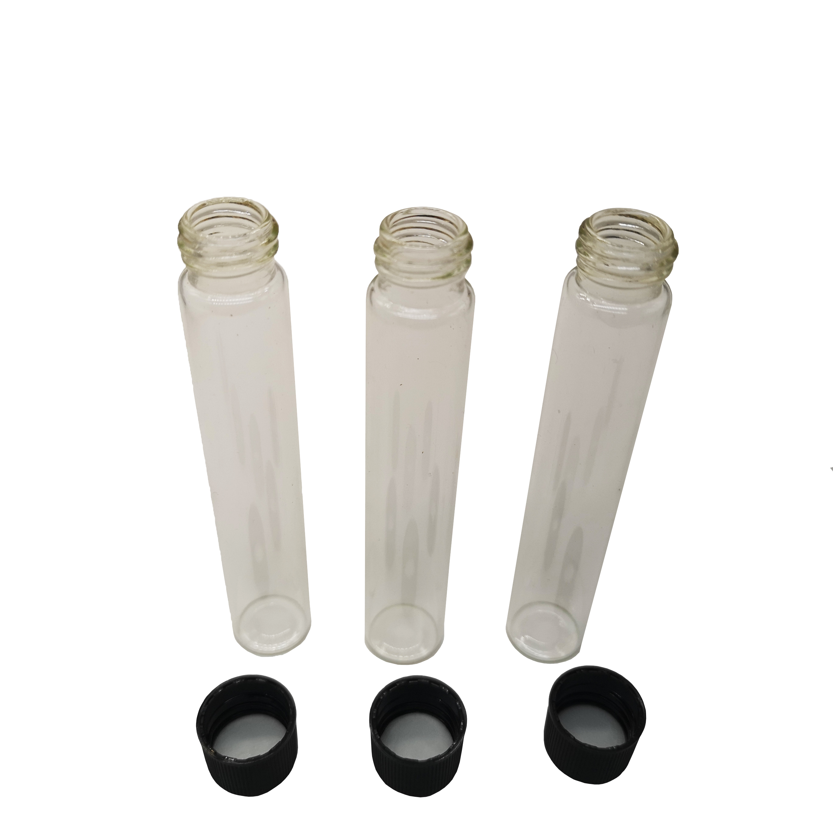 CN OEM Packaging Clear Glass Tubes Label Compatible Transparent Storage Bottles in Bulk Ideal for School Office