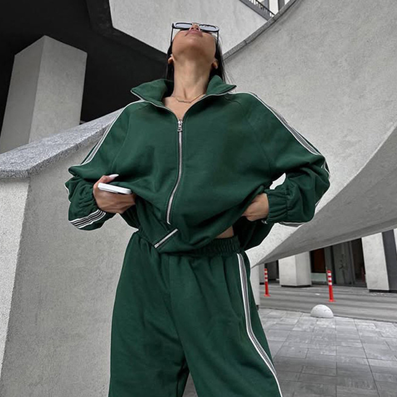 Free shipping designer coat for women Casual Fashion Minimalist Set Zipper Comfortable cardigan Coat Sportswear