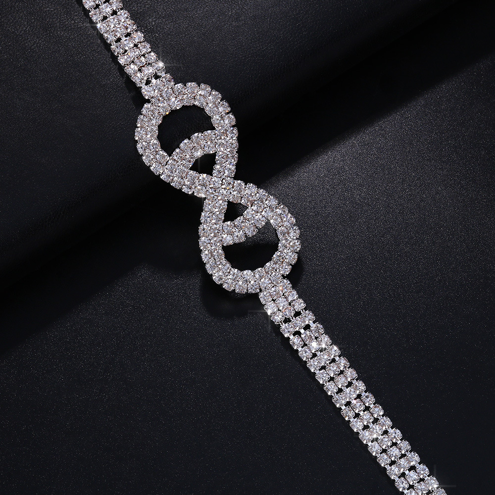 VVS Iced out Moissanite Chest Chain Women's Sexy Stylish Unique Geometric Moissanite Body Chain