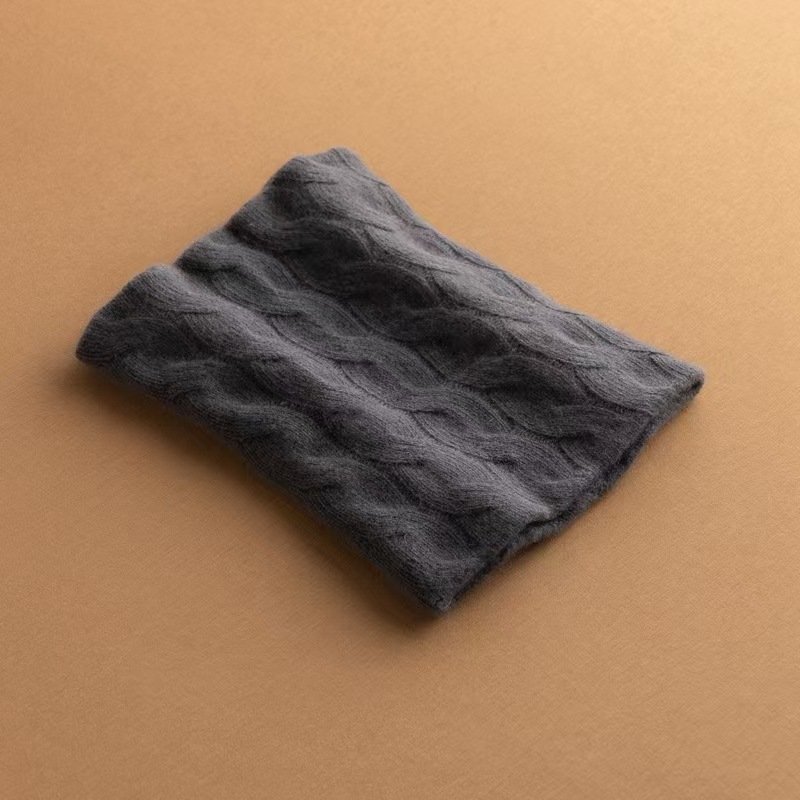 T1274 cashmere ladies twisted double layer scarf neck cover solid color fashion autumn and winter new twisted neck protection all-match