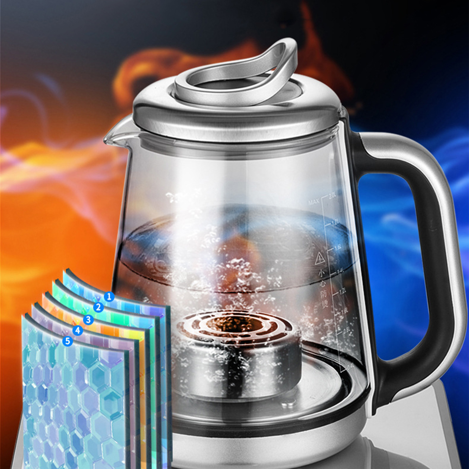 100 degree heating imported ion membrane selenium rich hydrogen water machine small molecule microelectrolysis kettle weakly alkaline water cup